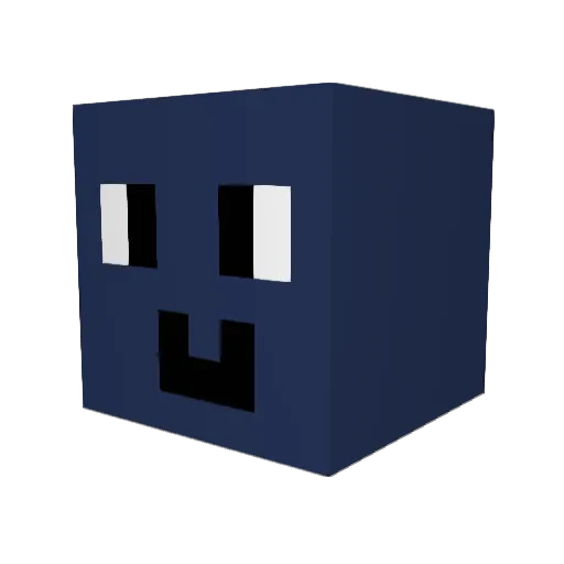 7150 Minecraft avatar head, 3D render