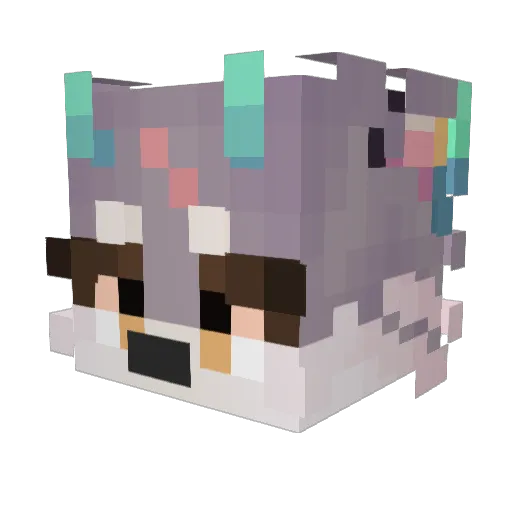 71__ Minecraft avatar head, 3D render