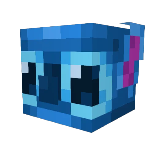 720 Minecraft avatar head, 3D render