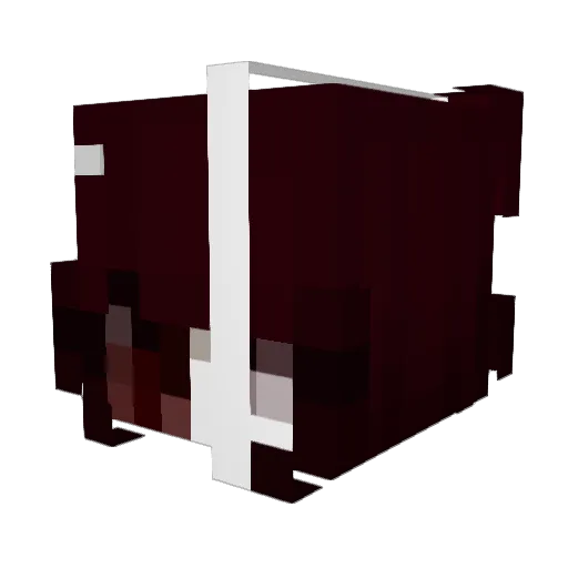 720hs Minecraft avatar head, 3D render
