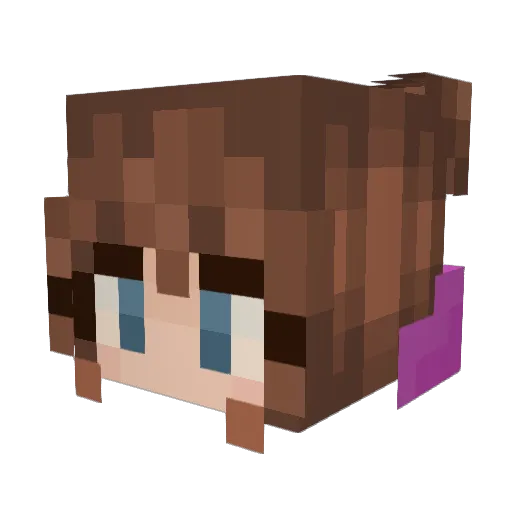 720vicky720 Minecraft avatar head, 3D render