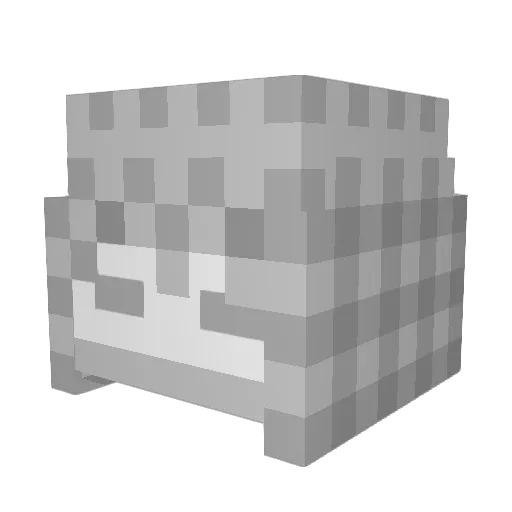 728kk Minecraft avatar head, 3D render