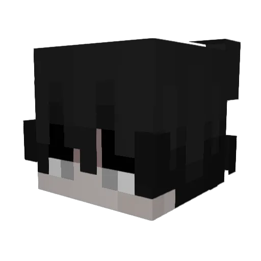 72dr Minecraft avatar head, 3D render