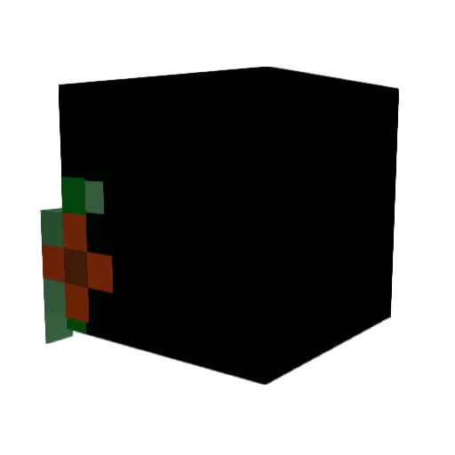 72fp Minecraft avatar head, 3D render