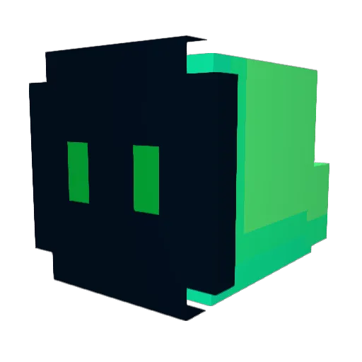 72kNesquik Minecraft avatar head, 3D render