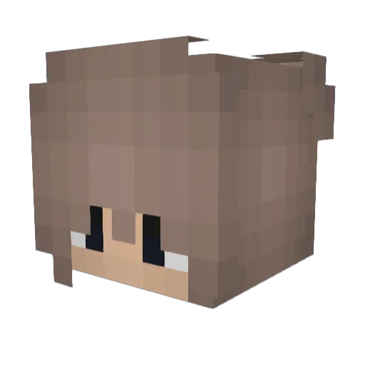 7319 Minecraft avatar head, 3D render
