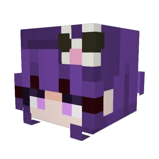 73iq Minecraft avatar head, 3D render