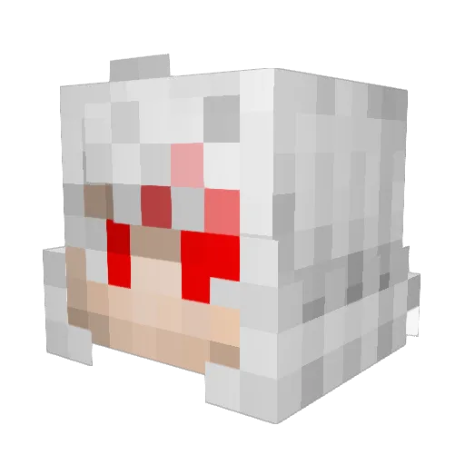 73nnsn Minecraft avatar head, 3D render