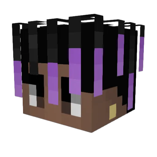 7413 Minecraft avatar head, 3D render