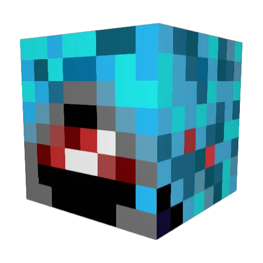 74672734y09 Minecraft avatar head, 3D render