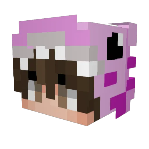 74723 Minecraft avatar head, 3D render