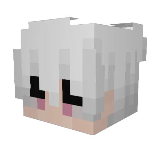 74Flikk Minecraft avatar head, 3D render