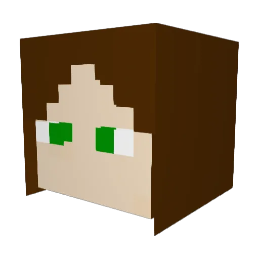 74HCT14 Minecraft avatar head, 3D render