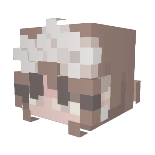 74My Minecraft avatar head, 3D render