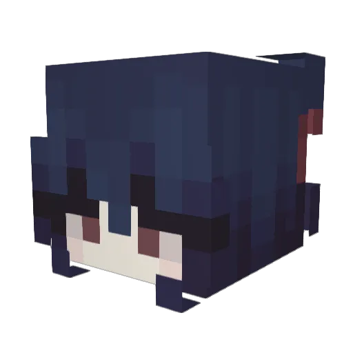 74j Minecraft avatar head, 3D render