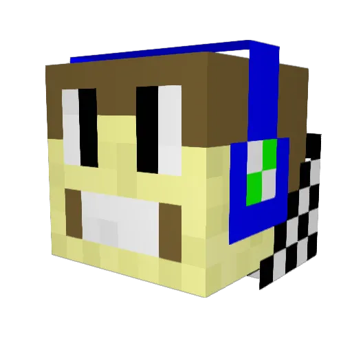 761250 Minecraft avatar head, 3D render