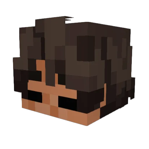76475738123 Minecraft avatar head, 3D render