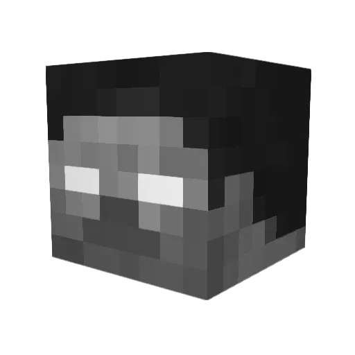 7777777777771 Minecraft avatar head, 3D render