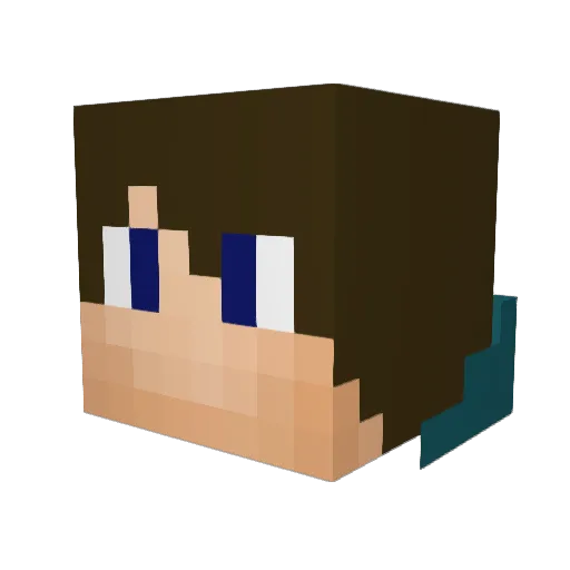 777897 Minecraft avatar head, 3D render