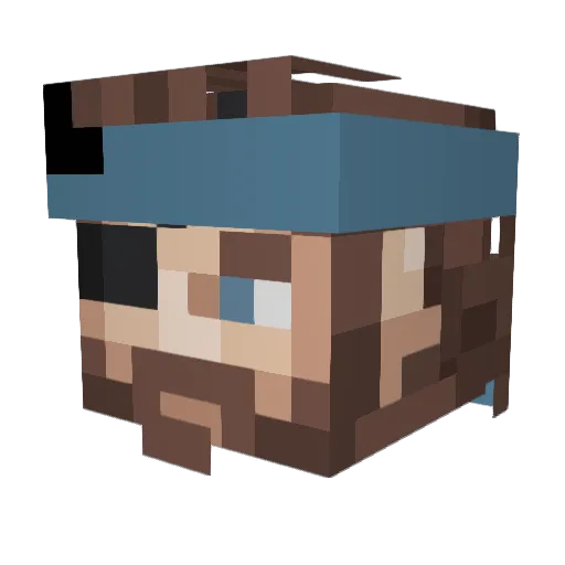 777MJAZ777 Minecraft avatar head, 3D render