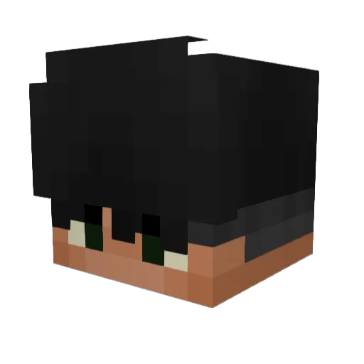 777Partners Minecraft avatar head, 3D render
