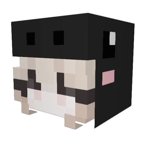 777VERVE Minecraft avatar head, 3D render
