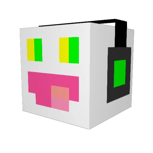 777Zayp Minecraft avatar head, 3D render