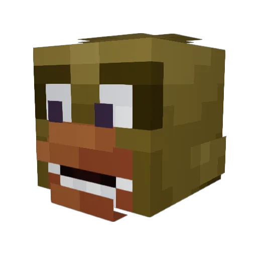 777alexia Minecraft avatar head, 3D render