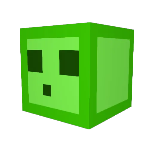 777lui Minecraft avatar head, 3D render