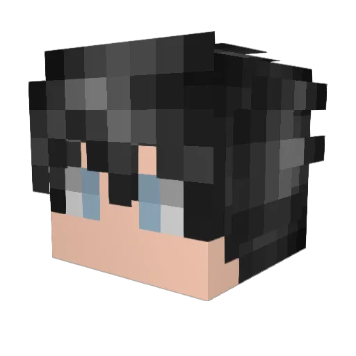 777mxz Minecraft avatar head, 3D render