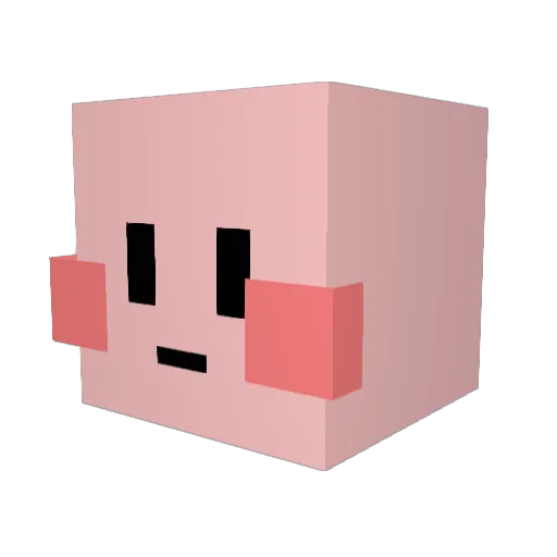 77CRIMINEL Minecraft avatar head, 3D render