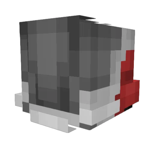 77reean Minecraft avatar head, 3D render