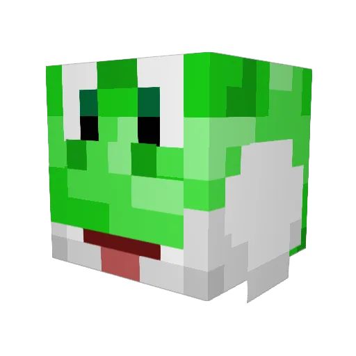 77silk Minecraft avatar head, 3D render