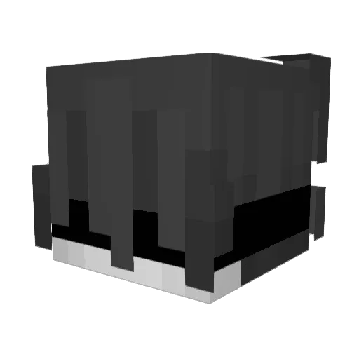 77xf Minecraft avatar head, 3D render