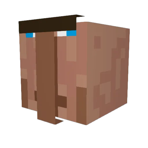 7889 Minecraft avatar head, 3D render
