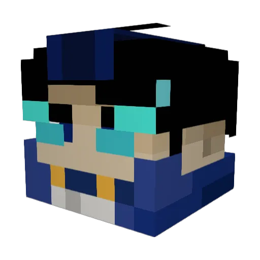 78Labs_ Minecraft avatar head, 3D render