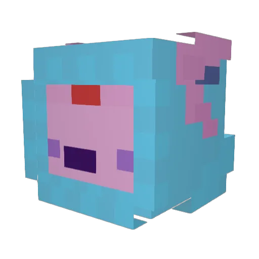 78Sho Minecraft avatar head, 3D render