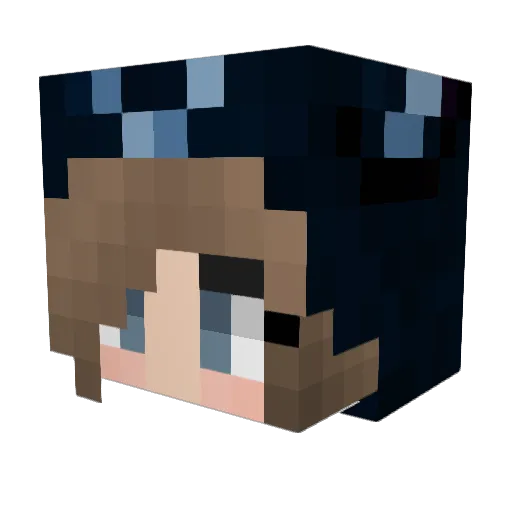 78ql Minecraft avatar head, 3D render