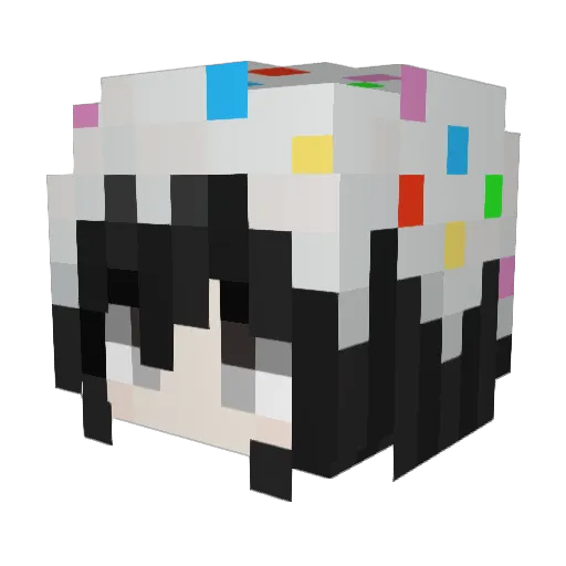 7923 Minecraft avatar head, 3D render