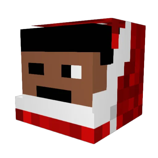 797q Minecraft avatar head, 3D render