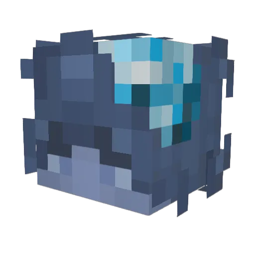 7990 Minecraft avatar head, 3D render