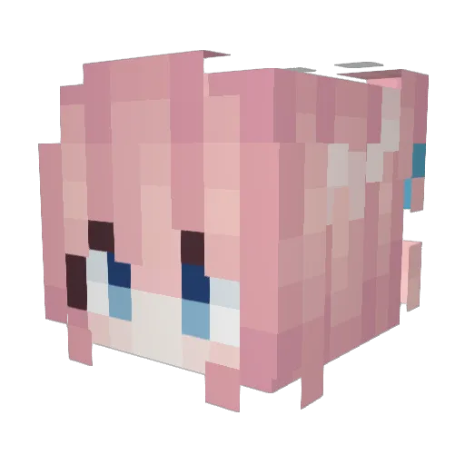 79Pog Minecraft avatar head, 3D render