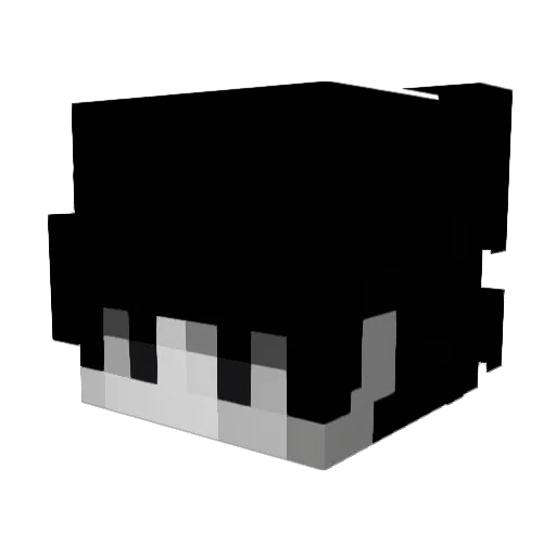 79vivid Minecraft avatar head, 3D render