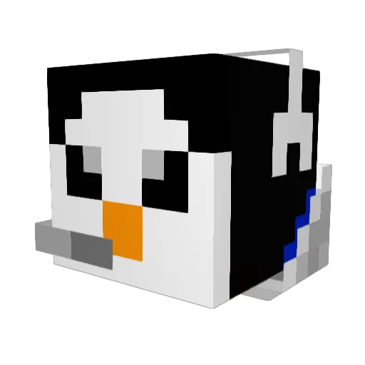 7Asura Minecraft avatar head, 3D render