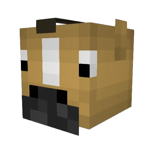 7Asylant Minecraft avatar head, 3D render