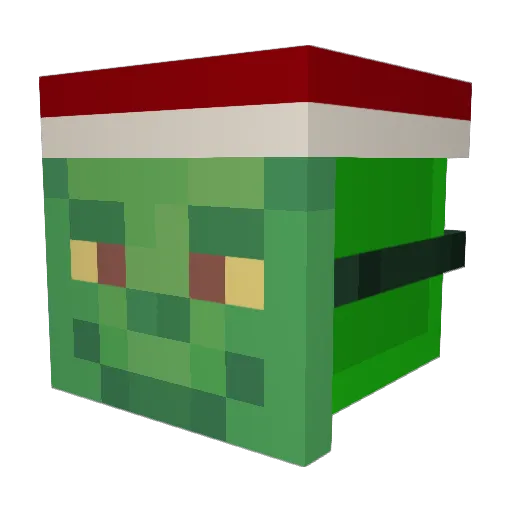 7Blocked Minecraft avatar head, 3D render
