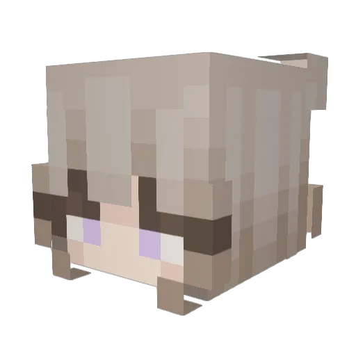 7C7v Minecraft avatar head, 3D render