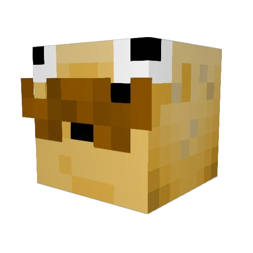 7Davcan7 Minecraft avatar head, 3D render