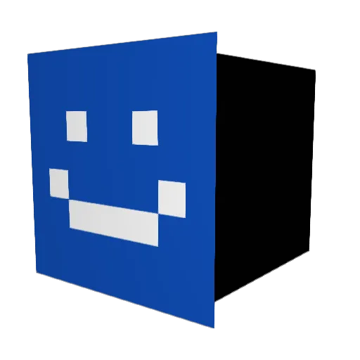 7E10 Minecraft avatar head, 3D render