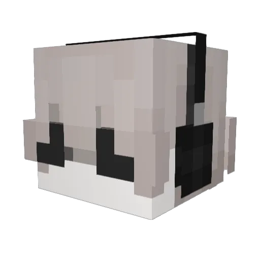 7EHVN Minecraft avatar head, 3D render